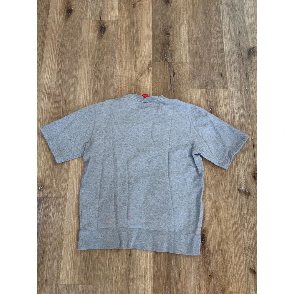 Nike Air Y2K Minimalist Short Sleeve Sweatshirt Mens Large Grey Pocket Gorpcore